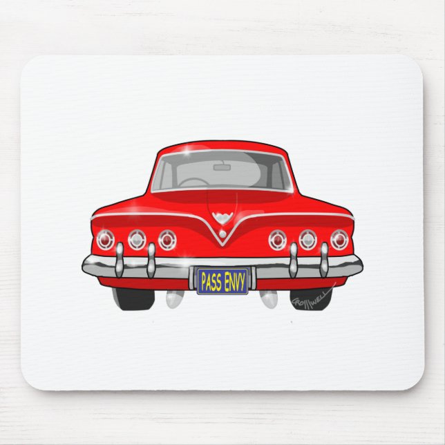 Tapis De Souris 1961 rouge Chevrolet (Devant)