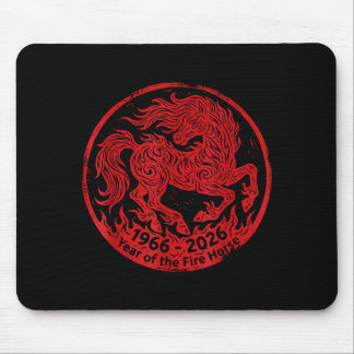 Tapis De Souris 1966 2026 année du cheval de feu 60e anniversaire