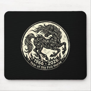 Tapis De Souris 1966 2026 année du cheval de feu zodiaque chinois1