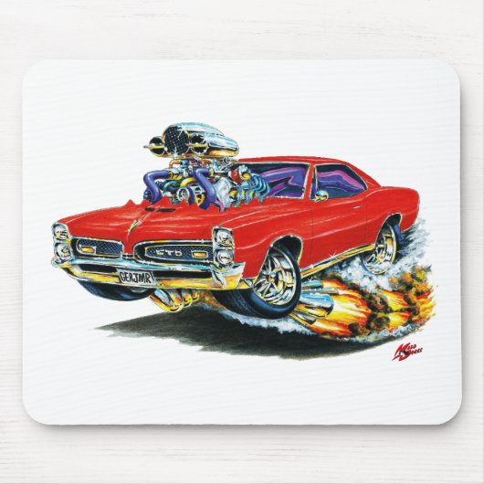 Tapis De Souris 1966-67 voiture de rouge de GTO (Devant)