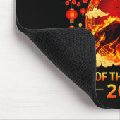 Tapis De Souris 1966 Année du Cheval de Feu 60e Anniversaire Chino (Coin)