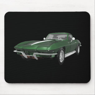 Tapis De Souris 1967 Corvette Sports Car : Finale verte :