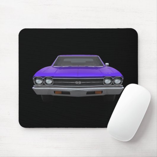 Tapis De Souris 1969 Chevelle SS : Finition pourpre : Mousepad (Avec souris)