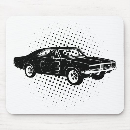 Tapis De Souris 1969 Se du chargeur R/T de Dodge (Devant)