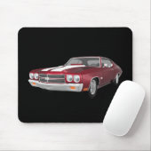Tapis De Souris 1970 Chevelle SS : Candy Apple Finish : (Avec souris)