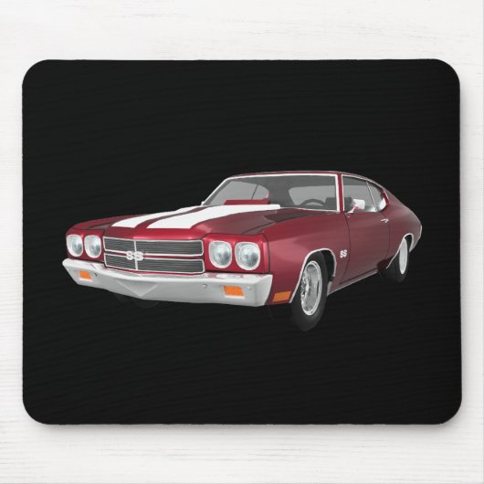 Tapis De Souris 1970 Chevelle SS : Candy Apple Finish : (Devant)