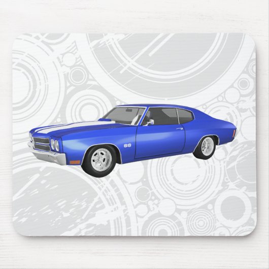 Tapis De Souris 1970 Chevelle SS : Finition bleue : Mousepad (Devant)