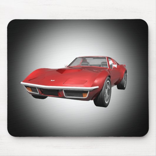 Tapis De Souris 1970 Corvette Sports Car : Finale rouge : Mousepad (Devant)