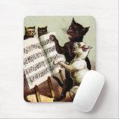 Tapis De Souris 19e C. Chats chanteurs (Avec souris)