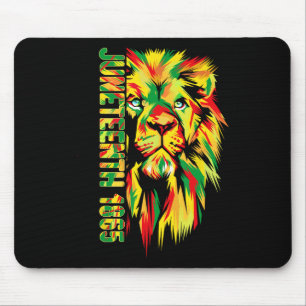 Tapis De Souris 19e Hommes Femmes Afro-Américaine Lion Noir 1