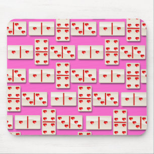 Tapis De Souris 1-4-3 dominos de coeur