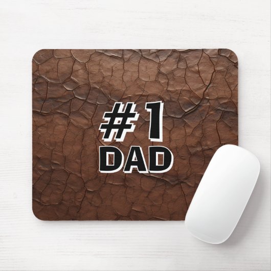 Tapis De Souris #1 Papa aspect cuir (Avec souris)
