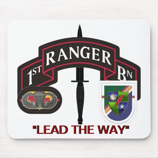 TAPIS DE SOURIS 1ER BATAILLE 75E RANGER REGIMENT MOUSEPAD (Devant)