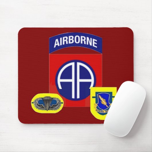 Tapis De Souris 1er bataillon (Abn) 504e infanterie Mousepad (Avec souris)