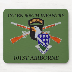 TAPIS DE SOURIS 1ER BN 506TH INFANTRY 101ST AIRBORNE MOUSEPAD