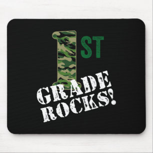 Tapis De Souris 1ère année Rocks Camo Premier grade Retour à l'éco