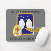 TAPIS DE SOURIS 1ÈRE BATAILLE 52E AVIATION 16E BRIGADE AVIATION (Avec souris)
