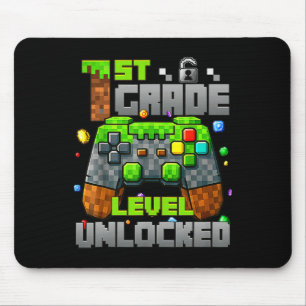 Tapis De Souris 1ère classe Jeu vidéo déverrouillé Pixel Ck To S
