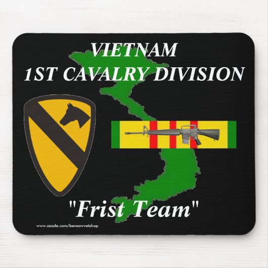 Tapis De Souris 1re cavalerie Vietnam Mousepad 2/b (Devant)