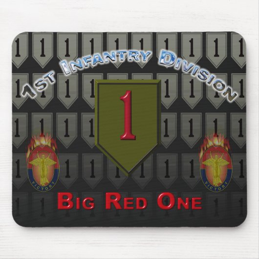 Tapis De Souris 1re division d'infanterie "Big Red One" (Devant)