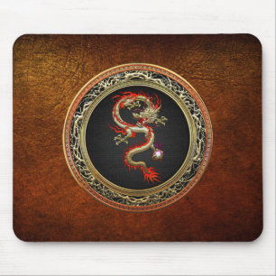 Tapis De Souris [200] Golden Chinese Dragon Fucanglong