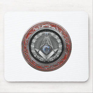 Tapis De Souris [200] Master Mason - Silver Square & Compass