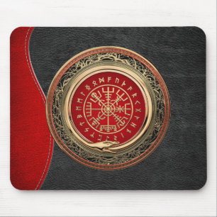 Tapis De Souris [200] Vegvisir - Viking Gold Magic Runic Compass