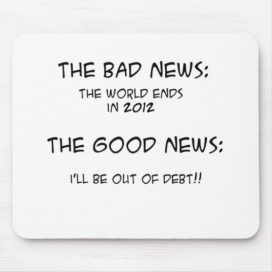 Tapis De Souris 2012 sur la dette (Devant)