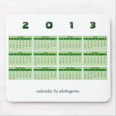 Tapis De Souris 2013 calendrier Mousepad (Devant)