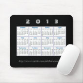 Tapis De Souris 2013 calendrier Mousepad (Avec souris)