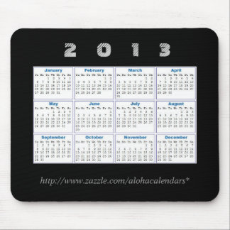 Tapis De Souris 2013 calendrier Mousepad