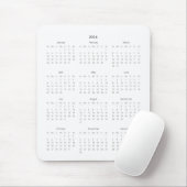 Tapis De Souris 2014 cadeaux de calendrier (Avec souris)