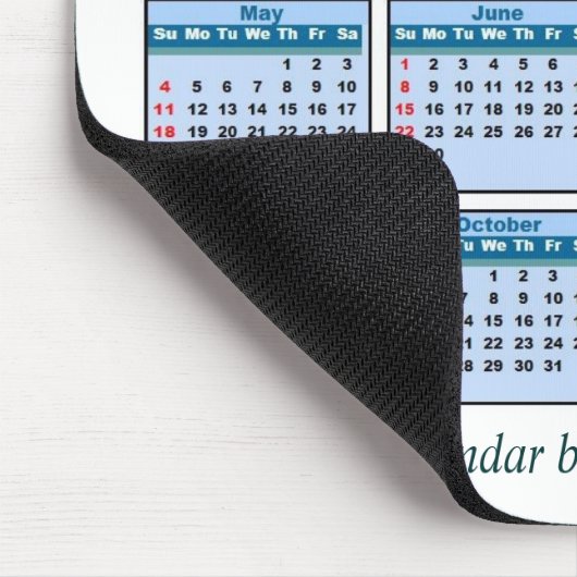 Tapis De Souris 2014 calendrier Mousepad (Coin)
