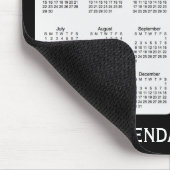 Tapis De Souris 2018-2019 calendrier noir par Janz Mousepad (Coin)