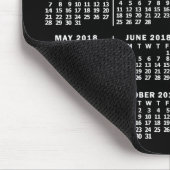 Tapis De Souris 2018 Year Monthly Calendar Black Custom 3 Photos (Coin)