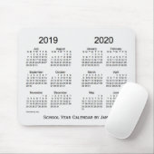 Tapis De Souris 2019-2020 calendrier blanc de fumée d'année (Avec souris)