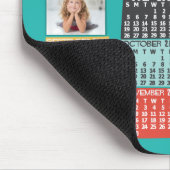 Tapis De Souris 2020 Année Calendrier mensuel Photo moderne Collag (Coin)