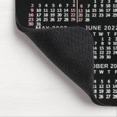 Tapis De Souris 2022 Calendrier personnalisé Nom du logo commercia (Coin)