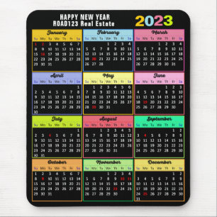 Tapis De Souris 2023 Calendar Minimalist Custom Business