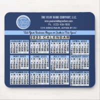 2023 Calendrier Bleu Easy Custom Business Nom du l