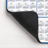 Tapis De Souris 2024 - 2032 Calendrier avec les fêtes américaines  (Coin)