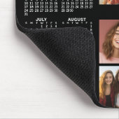 Tapis De Souris 2024 Calendar - 12 photo collage - black (Coin)