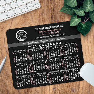 Tapis De Souris 2024 Calendrier personnalisé Nom du logo commercia