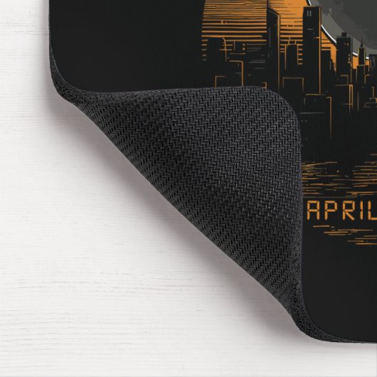 Tapis De Souris 2024 Éclipse solaire totale 8 avril New York (Coin)