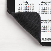 Tapis De Souris 2024 Holiday Two Tone Black Calendar par Janz (Coin)