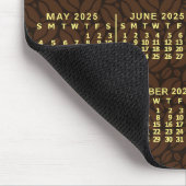 Tapis De Souris 2025 Année Calendrier mensuel Coffee Bean texte pe (Coin)