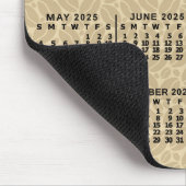 Tapis De Souris 2025 Année Calendrier mensuel Coffee Beans Custom (Coin)