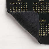 Tapis De Souris 2025 Black Gold Calendrier de l'année complète Hom (Coin)
