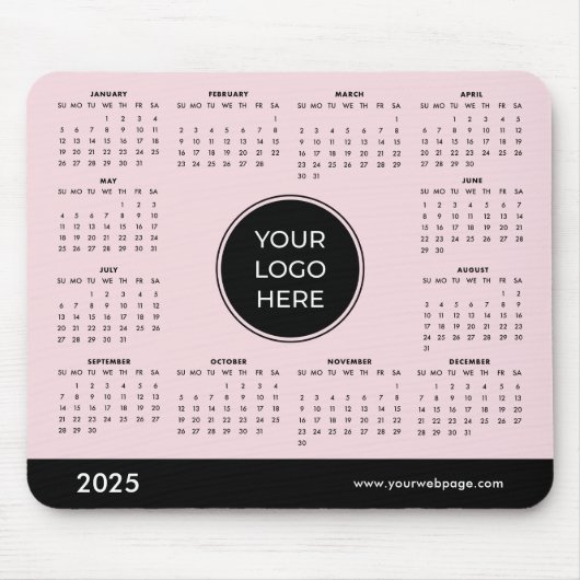 Tapis De Souris 2025 Business Calendar Mouse Pad (Devant)