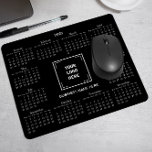 TAPIS DE SOURIS 2025 CALENDAR ENTREPRISE LOGO NOIR<br><div class="desc">Concevez votre propre pavé de souris 2025 calendrier personnalisé avec le logo de votre entreprise. Il s'agit d'un cadeau promotionnel parfait pour les clients, les vendeurs, les employés et d'autres personnes appréciées. Le calendrier est élégamment affiché avec une police serif sophistiquée, assurant clarté et professionnalisme, tandis que la mise en...</div>